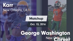 Matchup: Karr vs. George Washington Carver  2016