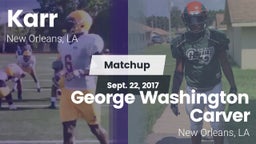 Matchup: Karr vs. George Washington Carver  2017