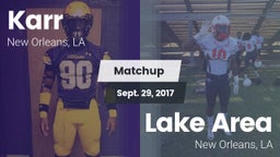 Matchup: Karr vs. Lake Area  2017