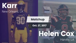 Matchup: Karr vs. Helen Cox  2017
