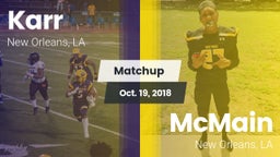Matchup: Karr vs. McMain  2018