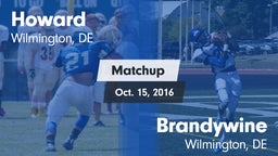 Matchup: Howard vs. Brandywine  2016