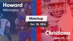Matchup: Howard vs. Christiana  2016