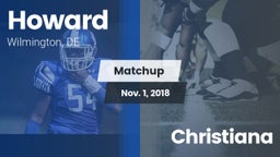 Matchup: Howard vs. Christiana  2018