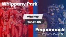 Matchup: Whippany Park vs. Pequannock  2018