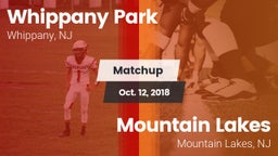 Matchup: Whippany Park vs. Mountain Lakes  2018