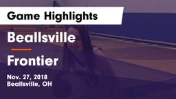 Beallsville  vs Frontier  Game Highlights - Nov. 27, 2018