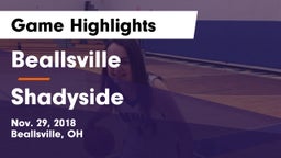 Beallsville  vs Shadyside  Game Highlights - Nov. 29, 2018