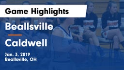 Beallsville  vs Caldwell  Game Highlights - Jan. 3, 2019