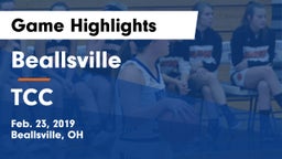 Beallsville  vs TCC Game Highlights - Feb. 23, 2019