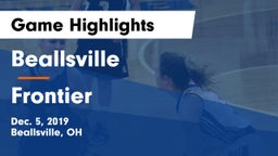 Beallsville  vs Frontier Game Highlights - Dec. 5, 2019