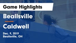 Beallsville  vs Caldwell  Game Highlights - Dec. 9, 2019