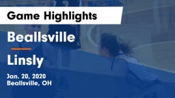 Beallsville  vs Linsly  Game Highlights - Jan. 20, 2020