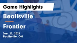 Beallsville  vs Frontier  Game Highlights - Jan. 22, 2021