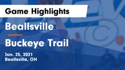 Beallsville  vs Buckeye Trail  Game Highlights - Jan. 25, 2021