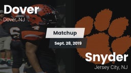 Matchup: Dover vs. Snyder  2019