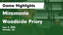 Miramonte  vs Woodside Priory Game Highlights - Jan. 9, 2020