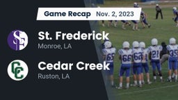 Recap: St. Frederick  vs. Cedar Creek  2023
