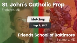 Matchup: St. John's Catholic  vs. Friends School of Baltimore 2017