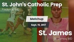 Matchup: St. John's Catholic  vs. St. James  2016