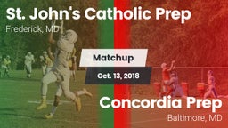 Matchup: St. John's Catholic  vs. Concordia Prep  2018