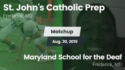 Matchup: St. John's Catholic  vs. Maryland School for the Deaf  2019