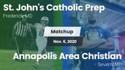 Matchup: St. John's Catholic  vs. Annapolis Area Christian  2020