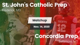 Matchup: St. John's Catholic  vs. Concordia Prep  2020