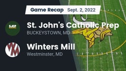 Recap: St. John's Catholic Prep  vs. Winters Mill  2022