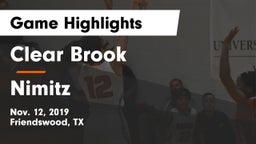 Clear Brook  vs Nimitz  Game Highlights - Nov. 12, 2019