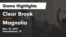 Clear Brook  vs Magnolia  Game Highlights - Nov. 22, 2019