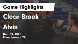 Clear Brook  vs Alvin  Game Highlights - Dec. 10, 2021