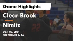 Clear Brook  vs Nimitz Game Highlights - Dec. 28, 2021