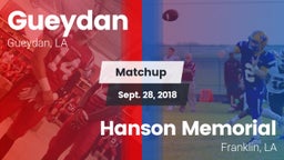 Matchup: Gueydan vs. Hanson Memorial  2018