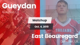 Matchup: Gueydan vs. East Beauregard  2019