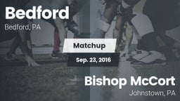 Matchup: Bedford  vs. Bishop McCort  2016