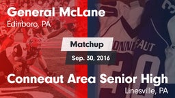 Matchup: General McLane vs. Conneaut Area Senior High 2016