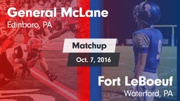 Matchup: General McLane vs. Fort LeBoeuf  2016