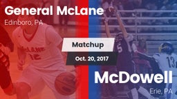 Matchup: General McLane vs. McDowell  2017