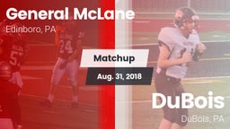 Matchup: General McLane vs. DuBois  2018