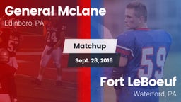 Matchup: General McLane vs. Fort LeBoeuf  2018