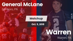 Matchup: General McLane vs. Warren  2018