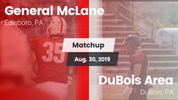 Matchup: General McLane vs. DuBois Area  2019