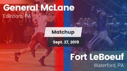 Matchup: General McLane vs. Fort LeBoeuf  2019