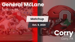 Matchup: General McLane vs. Corry  2020