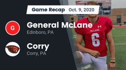 Recap: General McLane  vs. Corry  2020