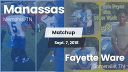 Matchup: Manassas vs. Fayette Ware  2018
