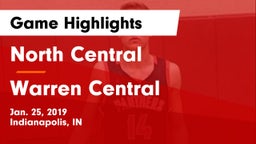 North Central  vs Warren Central  Game Highlights - Jan. 25, 2019
