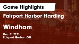 Fairport Harbor Harding  vs Windham  Game Highlights - Dec. 9, 2021