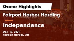 Fairport Harbor Harding  vs Independence  Game Highlights - Dec. 17, 2021